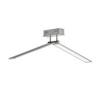 LED-DECKENLEUCHTE 100/18/12 cm   - Nickelfarben, Design, Kunststoff/Metall (100/18/12cm) - Wofi