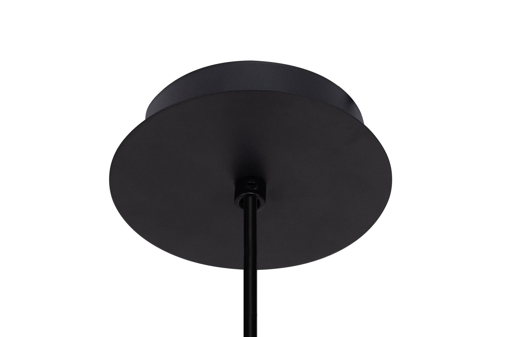 LAMPĂ SUSPENDATĂ 15/120 cm  - negru, Trend, sticlă/metal (15/120cm) - Novel