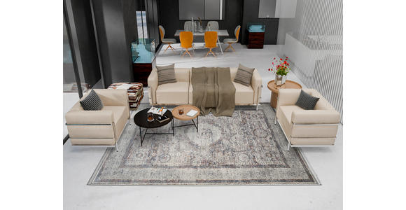 TEPPICH 80/150 cm Orinthalus Grau, Beige  - Beige/Grau, Design, Textil (80/150cm) - Novel