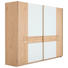 SCHWEBETÜRENSCHRANK 2-türig Wildeiche massiv, mehrschichtige Massivholzplatte (Tischlerplatte) Eichefarben, Weiß - Eichefarben/Weiß, Design, Glas/Holz (282/226/71cm) - Voglauer SCHWEBETÜRENSCHRANK 2-türig Wildeiche massiv, mehrschichtige Massivholzplatte (Tischlerplatte) Eichefarben, Weiß - Eichefarben/Weiß, Design, Glas/Holz (282/226/71cm) - Voglauer