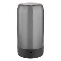 AKKU-TISCHLEUCHTE 10/18,8 cm  - Silberfarben/Schwarz, Design, Kunststoff/Metall (10/18,8cm) - Globo