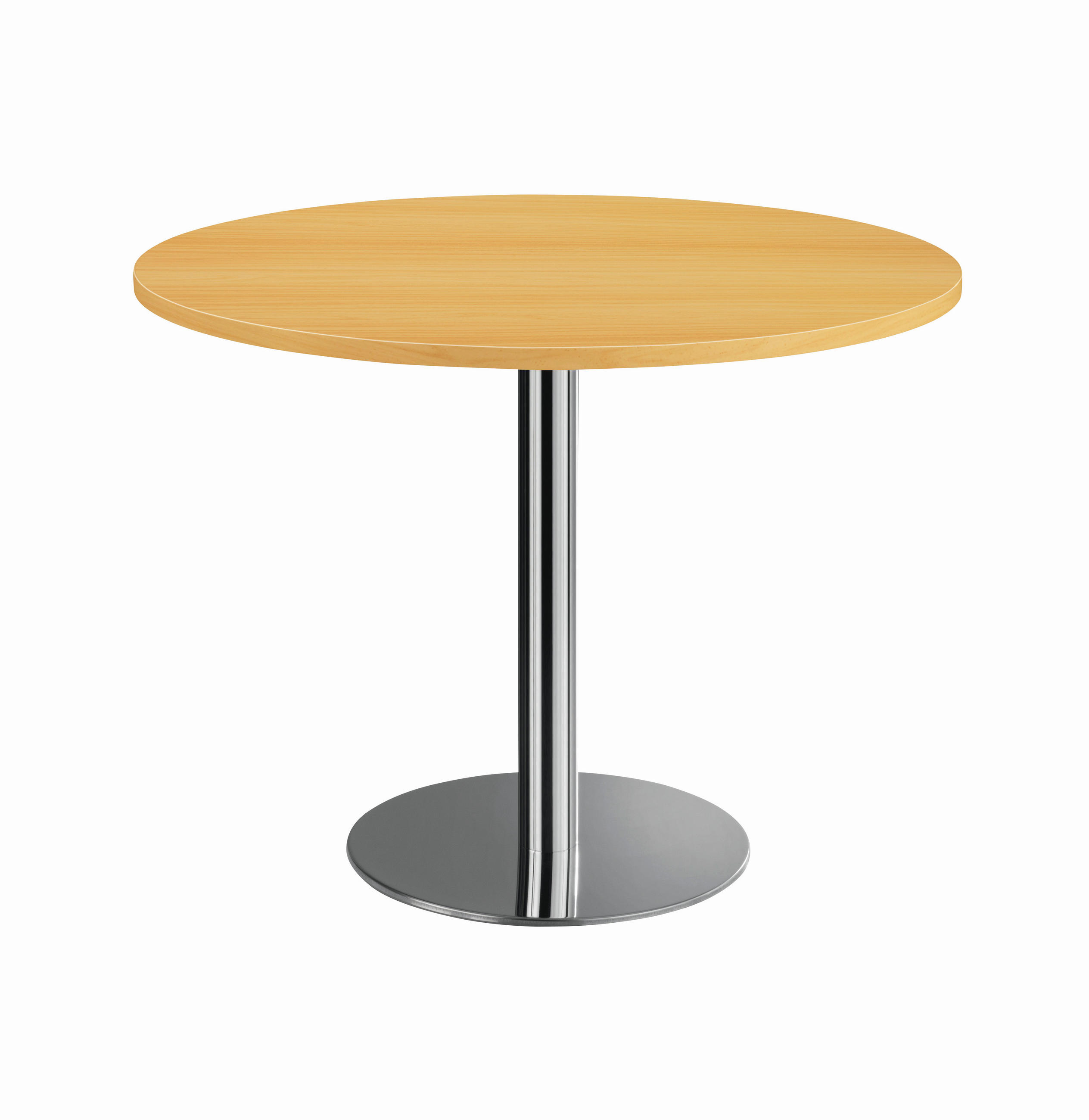 KONFERENZTISCH 100/100/75,5 cm  - Chromfarben/Buchefarben, KONVENTIONELL, Holzwerkstoff/Metall (100/100/75,5cm) - Venda