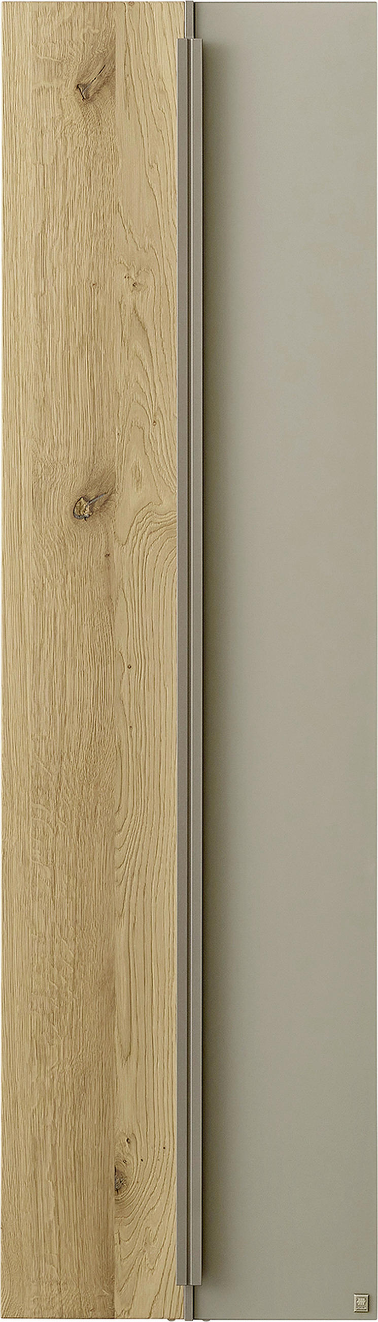 HÄNGESCHRANK 38,4/134,4/33,1 cm  - Wildeiche/Titanfarben, ROMANTIK / LANDHAUS, Glas/Holz (38,4/134,4/33,1cm) - Musterring