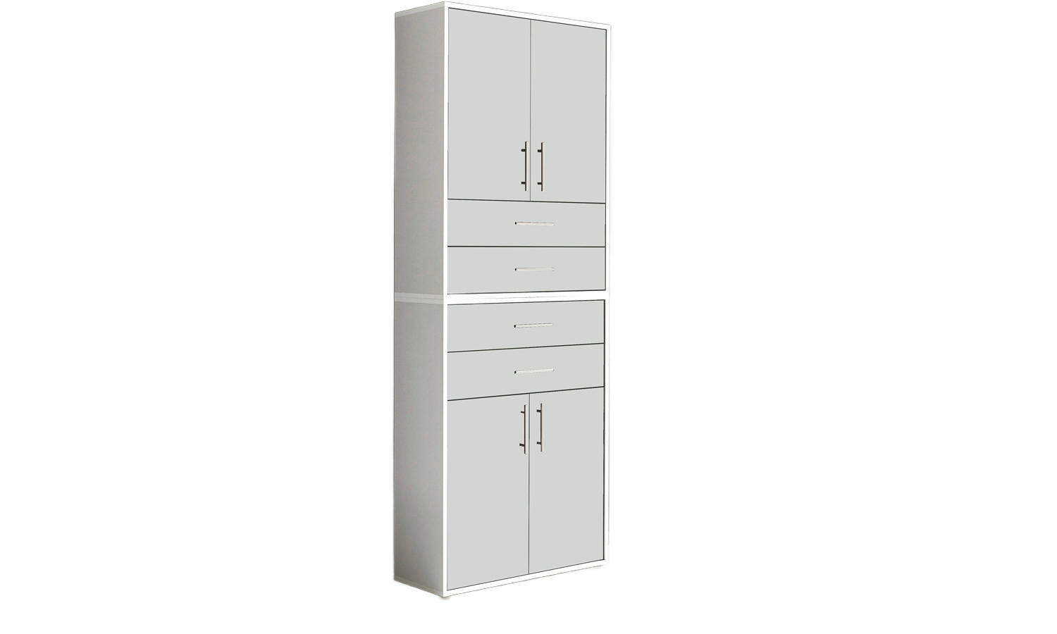 AKTENSCHRANK Weiß  - Weiß, MODERN, Holzwerkstoff (84,4/227,2/33cm) - MID.YOU