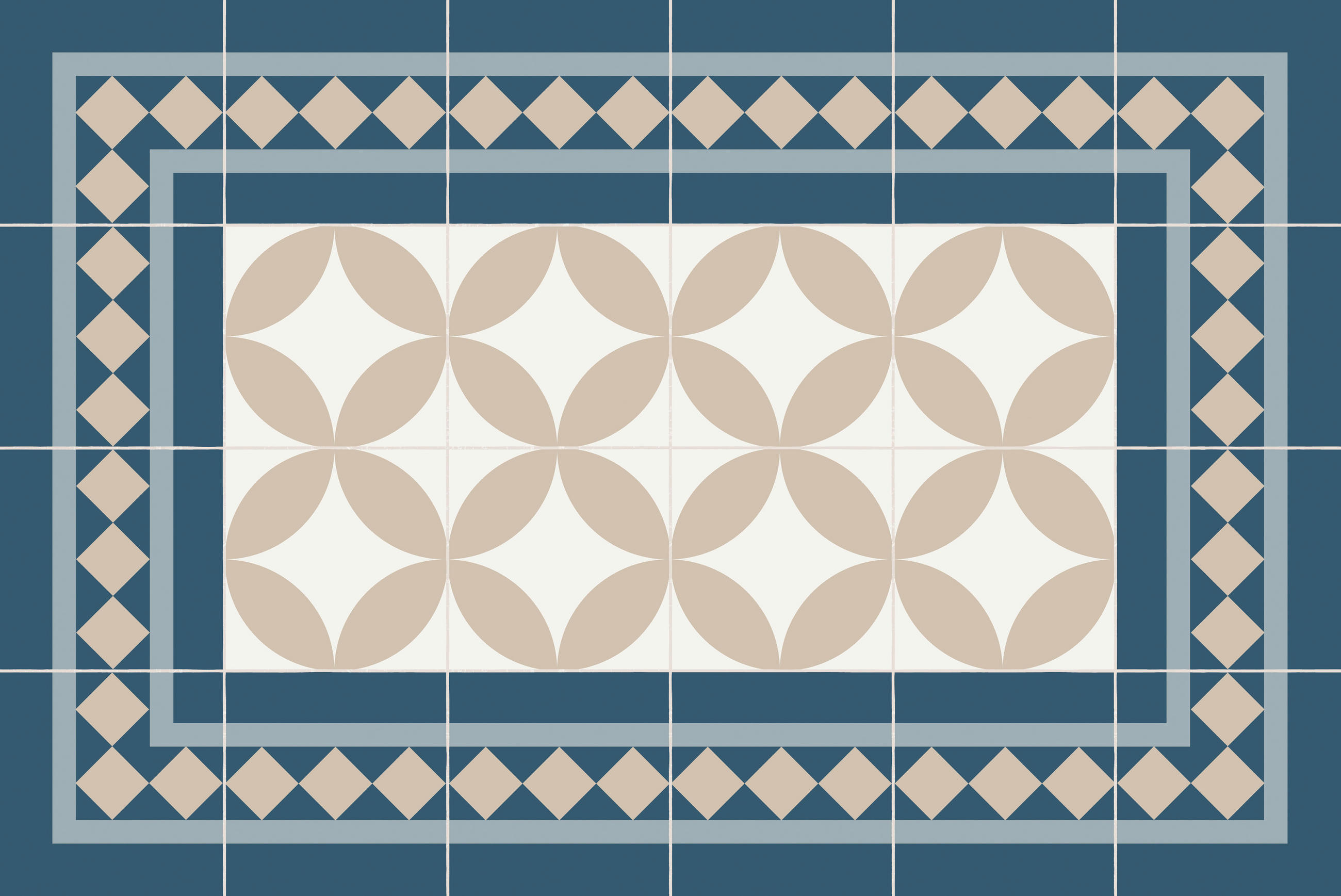 OUTDOORTEPPICH 40/60 cm Blau - Blau, Design, Kunststoff (40/60cm)