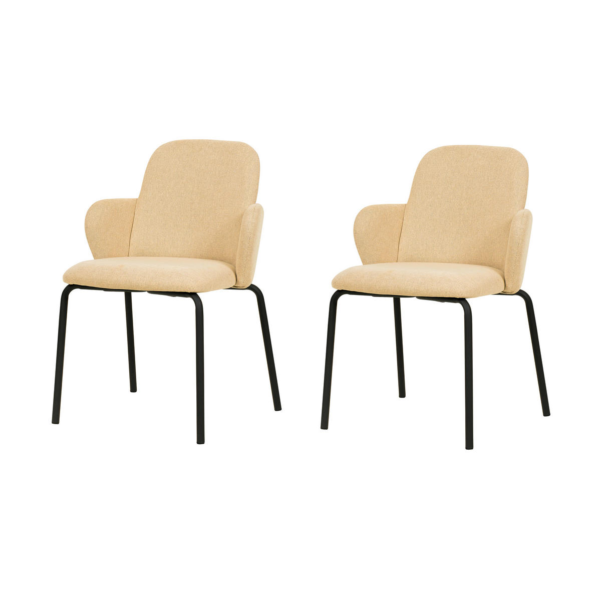 GARTENSTUHL-SET Beige  - Beige, LIFESTYLE, Holz/Metall (54.5/81/58cm)