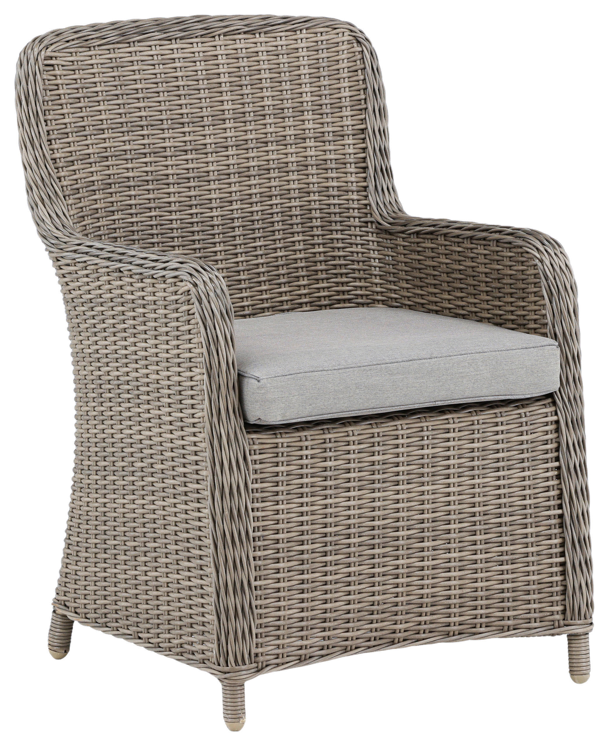GARTENSTUHL-SET Stahl Braun  - Braun, KONVENTIONELL, Kunststoff/Textil (62/94/66cm) - Gardenson