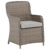GARTENSTUHL-SET Stahl Braun  - Braun, KONVENTIONELL, Kunststoff/Textil (62/94/66cm) - Gardenson