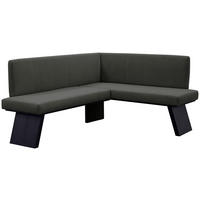 ECKBANK 185/150 cm Webstoff Anthrazit   - Anthrazit/Schwarz, KONVENTIONELL, Textil (185/150cm)
