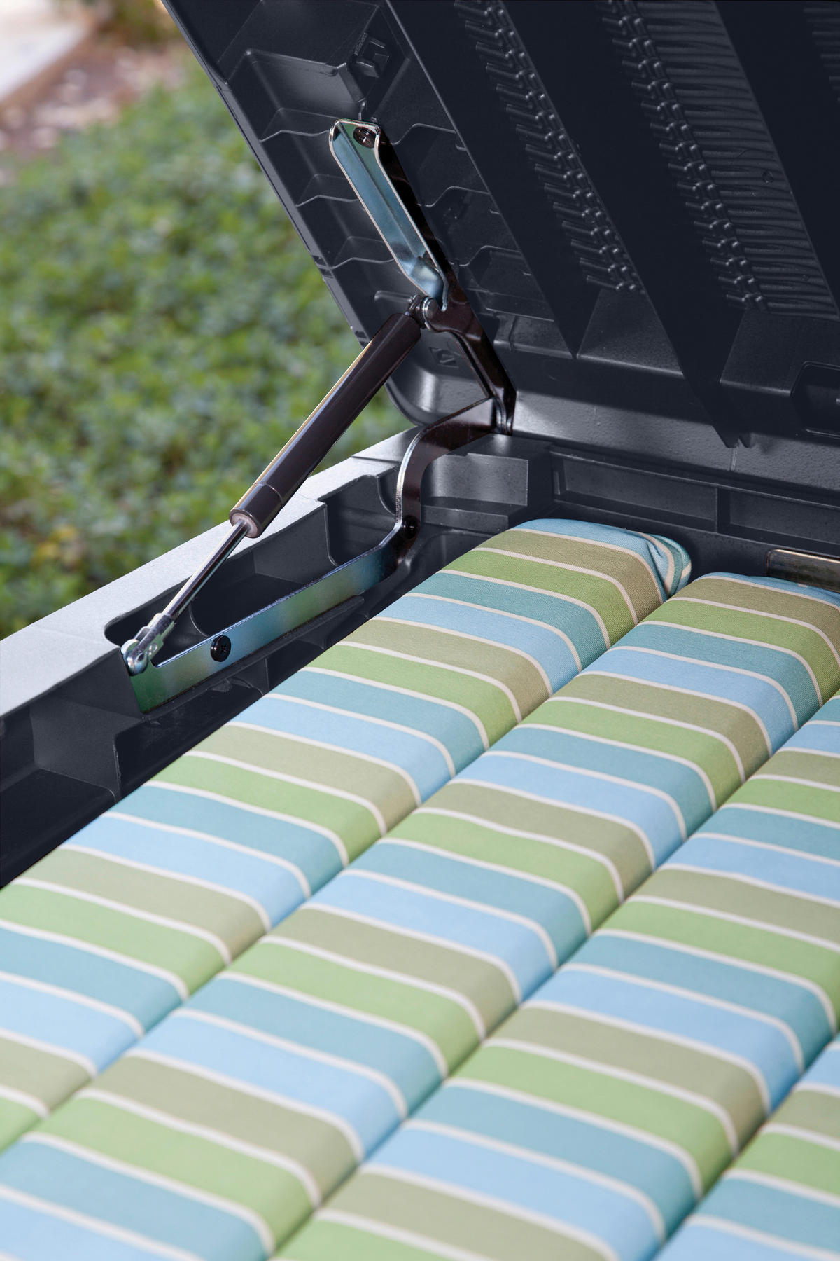 KISSENBOX 145/64/73 cm  - Anthrazit, MODERN, Kunststoff (145/64/73cm) - Gardenson