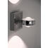 LED-WANDLEUCHTE - Nickelfarben, Design, Metall (11/11/14cm)