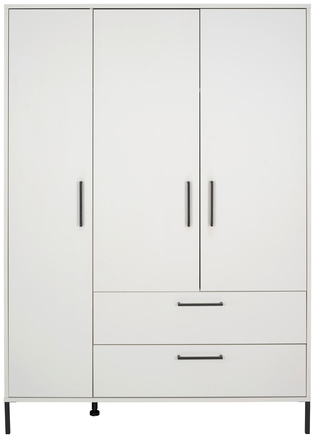 ORMAR ZA DJEČJU ODJEĆU  Milan  - siva/antracit, Basics, drvni materijal/metal (139/195/51cm) - Jimmylee