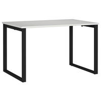 SCHREIBTISCH 120/80/75 cm  in Schwarz, Hellgrau  - Hellgrau/Schwarz, MODERN, Holzwerkstoff/Metall (120/80/75cm) - Novel