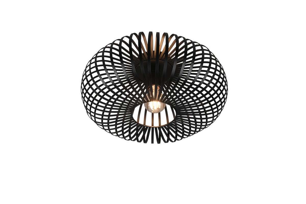DECKENLEUCHTE  40/17 cm    - Schwarz, Design, Metall (40/17cm) - Trio Leuchten