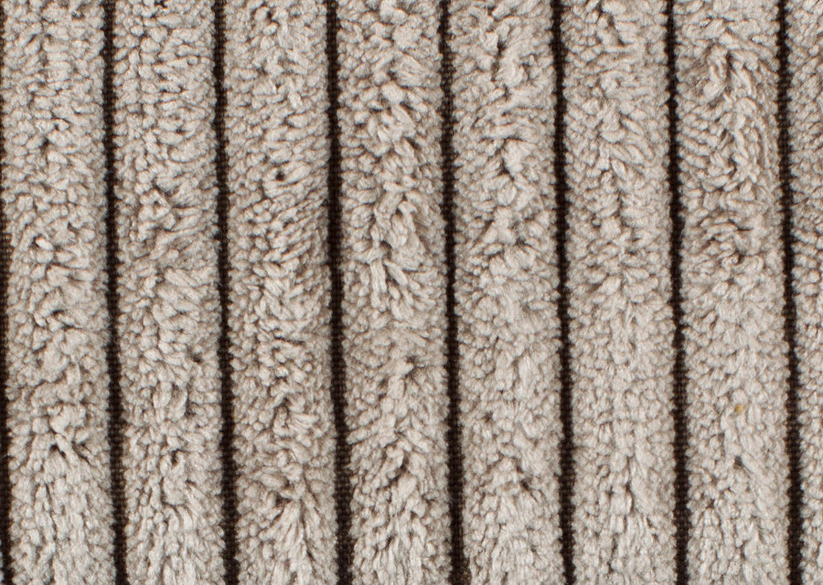 OHRENSESSEL in Cord Beige  - Eichefarben/Beige, Design, Holz/Textil (87/101/95cm) - Stylife