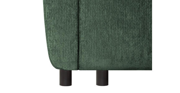 SCHLAFSOFA  in Chenille Waldgrün  - Waldgrün/Schwarz, KONVENTIONELL, Kunststoff/Textil (161/90/108cm) - Carryhome