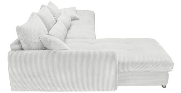 ECKSOFA Naturfarben Cord Zierkissen, Rückenkissen, Rücken echt  - Chromfarben/Naturfarben, KONVENTIONELL, Textil/Metall (225/335cm) - Carryhome