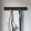 GARDEROBENLEISTE  in Pappel Schwarz, Walnussfarben  - Walnussfarben/Schwarz, Design, Holz (51/6/3cm) - Umbra