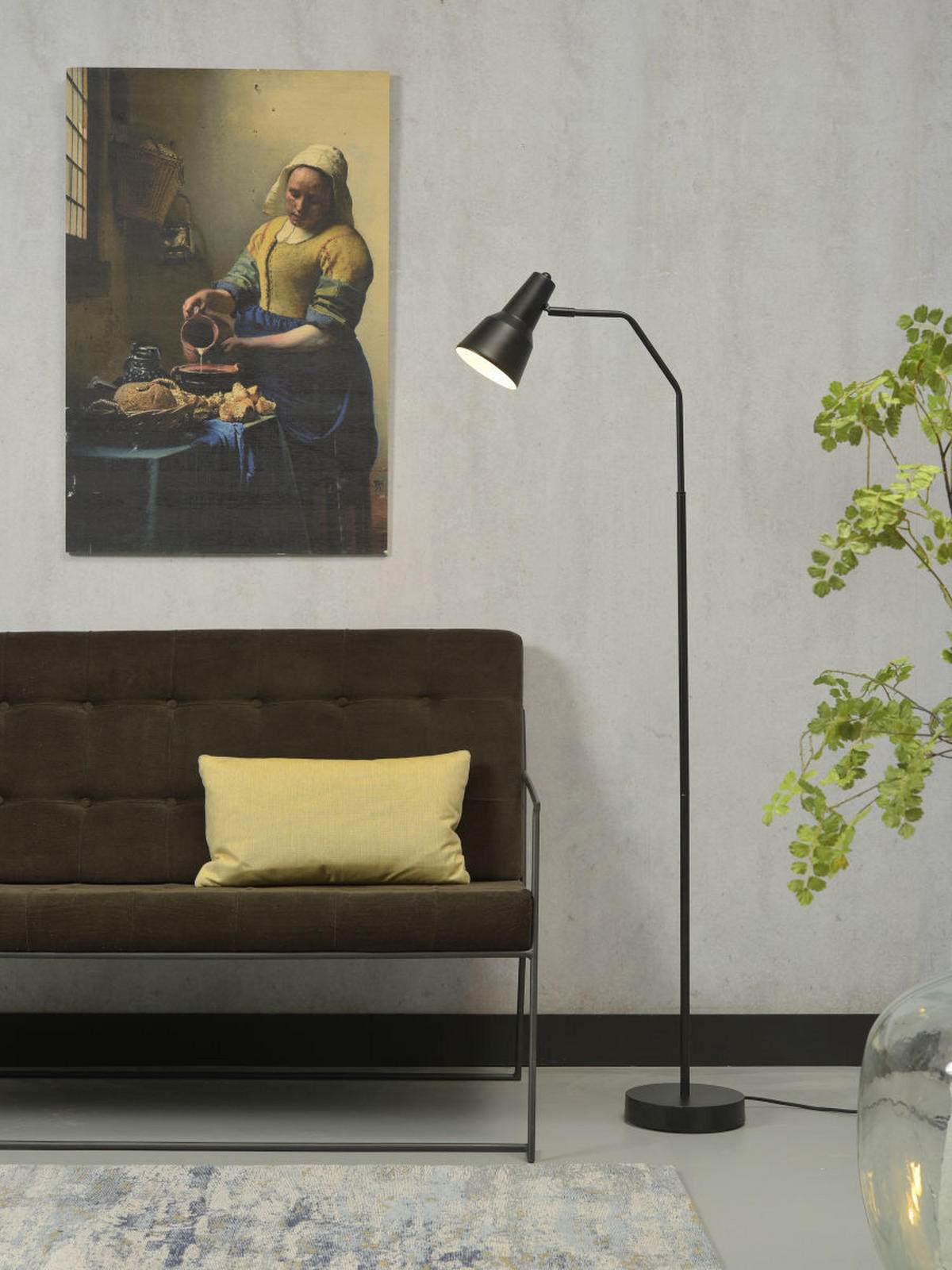 STEHLEUCHTE 32/144 cm    - Schwarz, Design, Metall (32/144cm) - It's about Romi