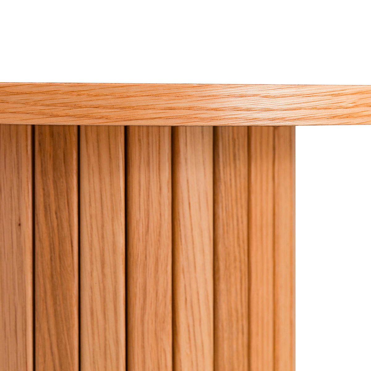 BEISTELLTISCH 50/50/40 cm Eiche furniert Eichefarben rund  - Eichefarben, Natur, Holz/Holzwerkstoff (50/50/40cm) - home24