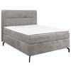 BOXSPRINGBETT 140/200 cm  in Grau  - Schwarz/Grau, Design, Textil/Metall (140/200cm) - Esposa