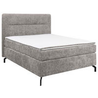 BOXSPRINGBETT 140/200 cm  in Grau  - Schwarz/Grau, Design, Textil/Metall (140/200cm) - Esposa