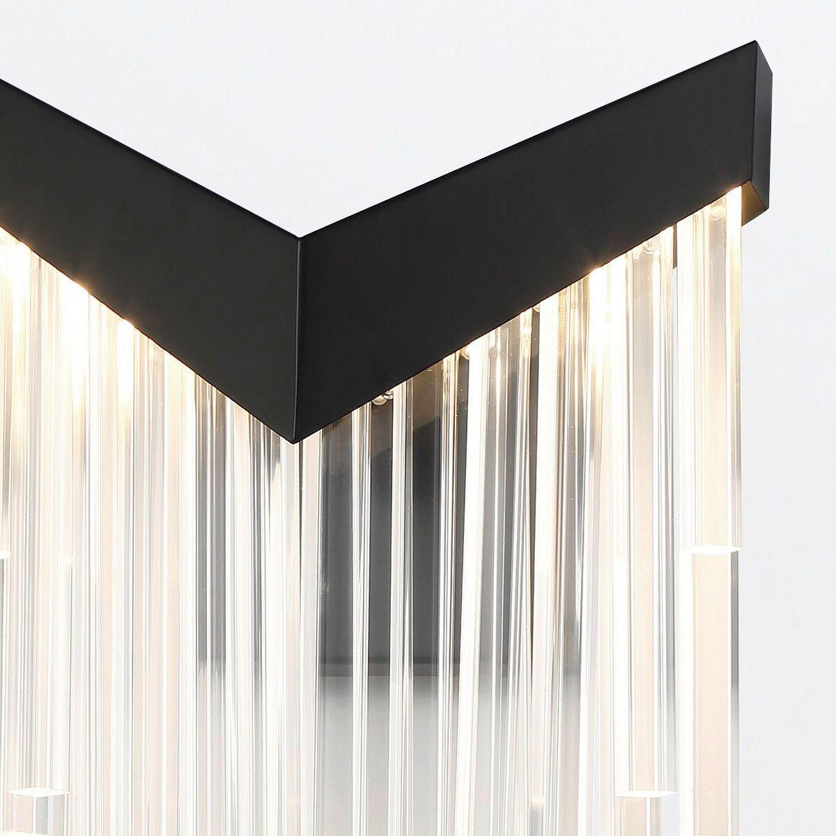 LED-WANDLEUCHTE Eurofase   - Schwarz, Design, Kunststoff/Metall (50,8/25,7/12,8cm) - Elstead Lighting