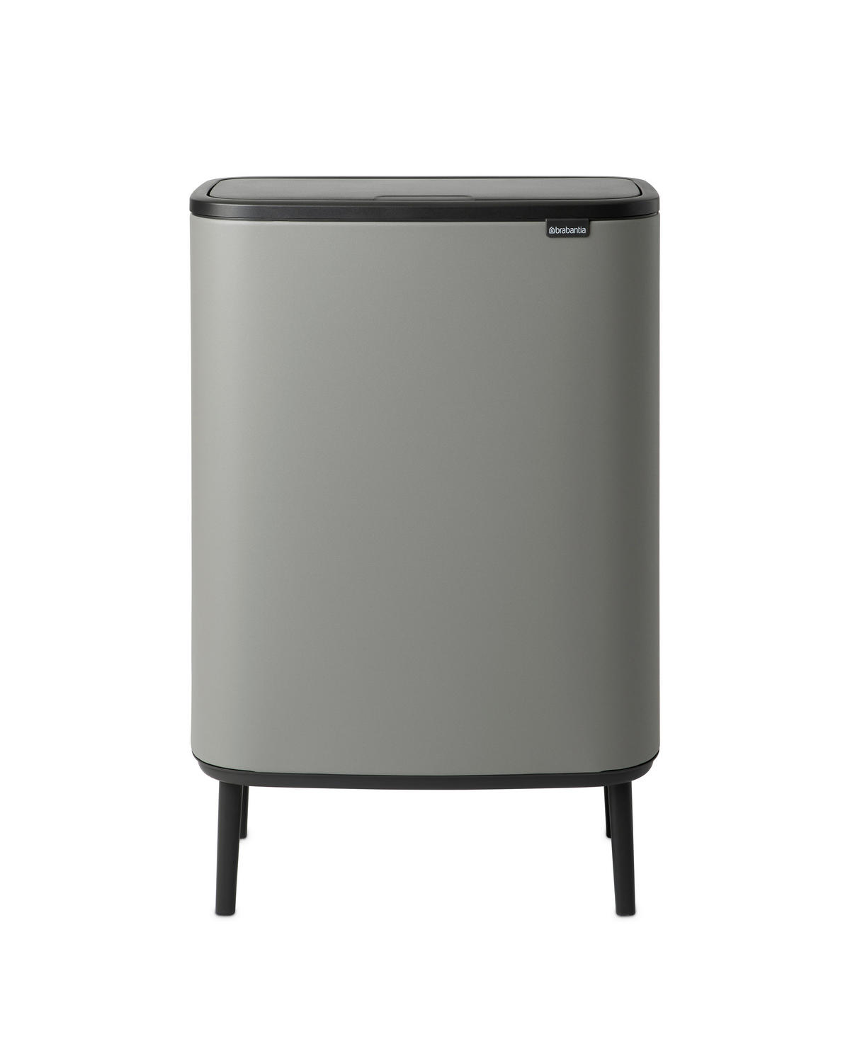SZEMETESVÖDÖR  - fekete/szürke, Basics, műanyag/fém (60Ll) - Brabantia