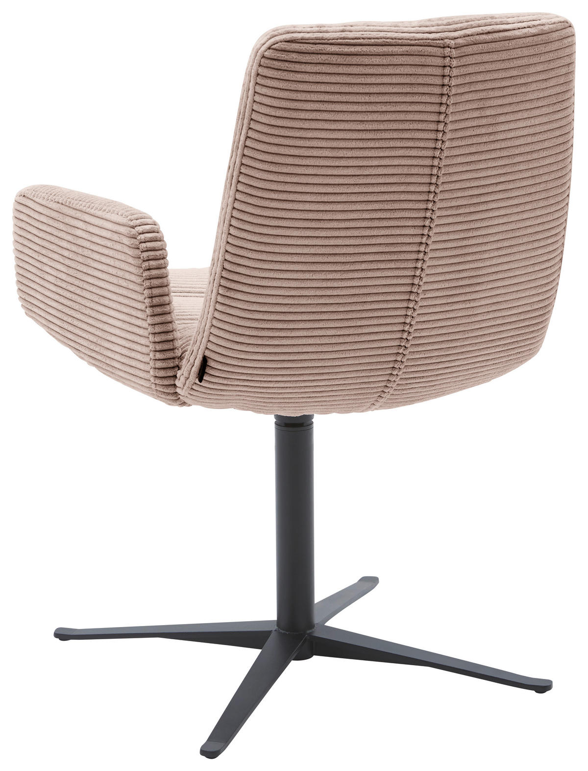 ARMLEHNSTUHL  in Cord  - Taupe/Schwarz, Design, Textil/Metall (61/88/66cm) - Dieter Knoll