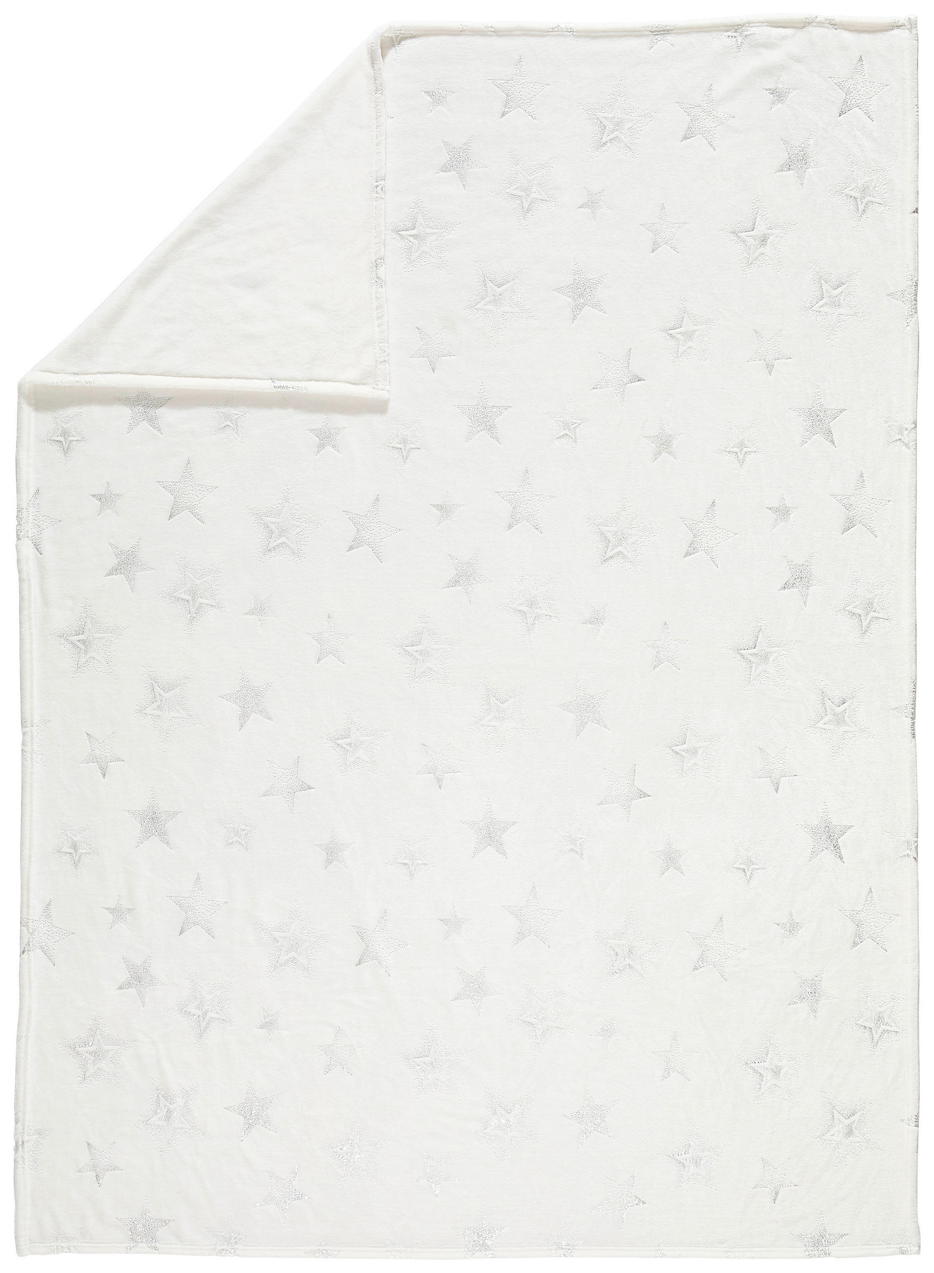 WOHNDECKE 150/200 cm  - Silberfarben/Weiß, Textil (150/200cm) - X-Mas
