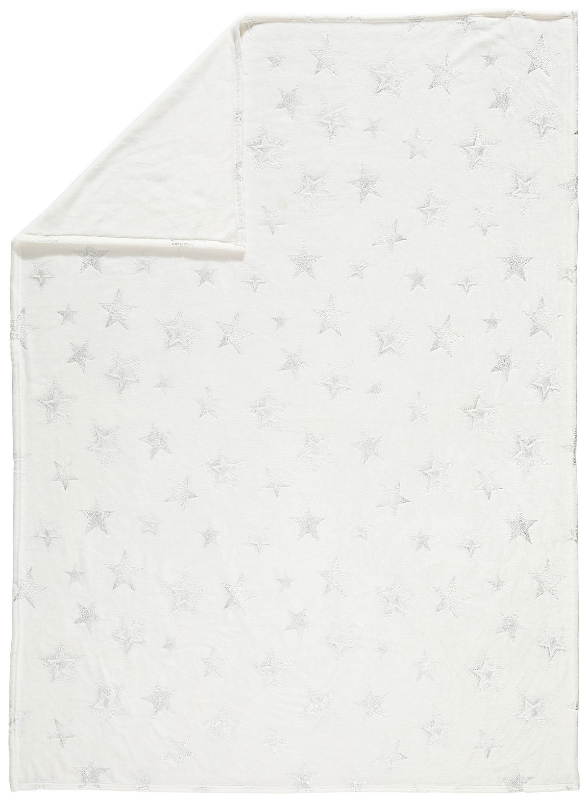 WOHNDECKE 150/200 cm  - Silberfarben/Weiß, Textil (150/200cm) - X-Mas