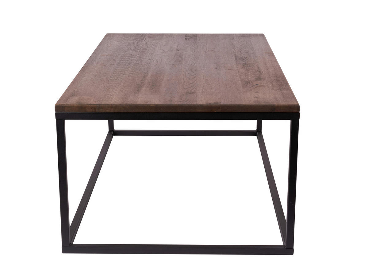 KONFERENČNÍ STOLEK, černá, tmavý dub, dřevo, kov, 110/40/60 cm - černá/tmavý dub, Natur, kov/dřevo (110/40/60cm)