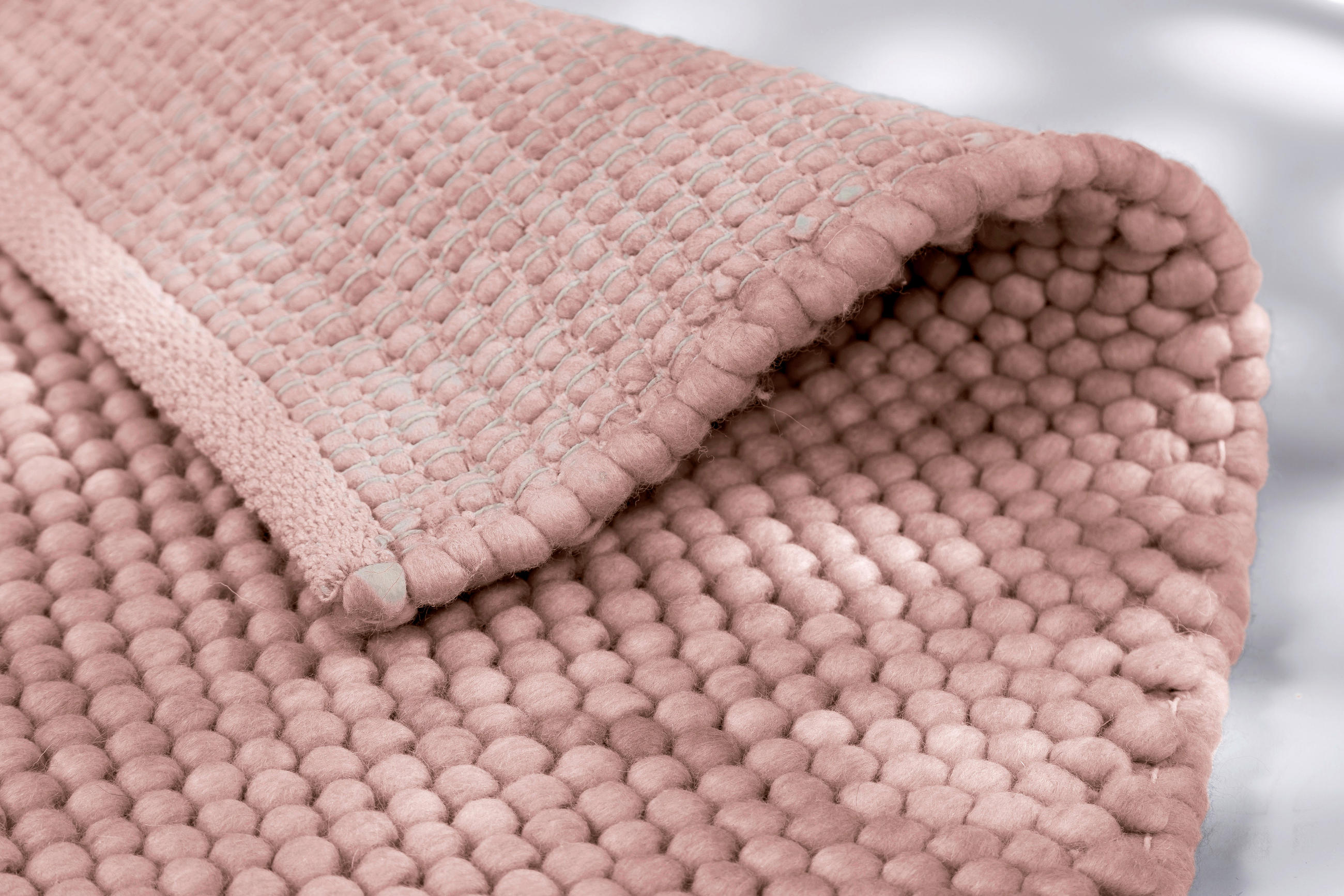 HANDWEBTEPPICH 170/240 cm Poppy Rosa  - Rosa, Basics, Textil (170/240cm) - Novel