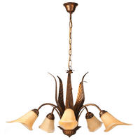 KRONLEUCHTER 75/75/100 cm   - Bronzefarben, KONVENTIONELL, Glas/Metall (75/75/100cm)
