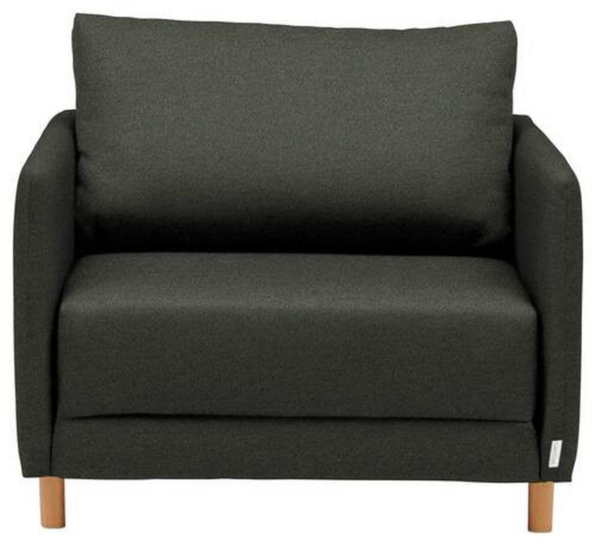 FEKVŐFOTEL textil sötétzöld  - natúr színű/sötétzöld, Konventionell, műanyag/textil (89/79/94cm) - Cantus