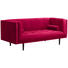 SOFA in Textil Rot - Dunkelbraun/Rot, Design, Holz/Textil (200/80/87cm) - Carryhome SOFA in Textil Rot - Dunkelbraun/Rot, Design, Holz/Textil (200/80/87cm) - Carryhome