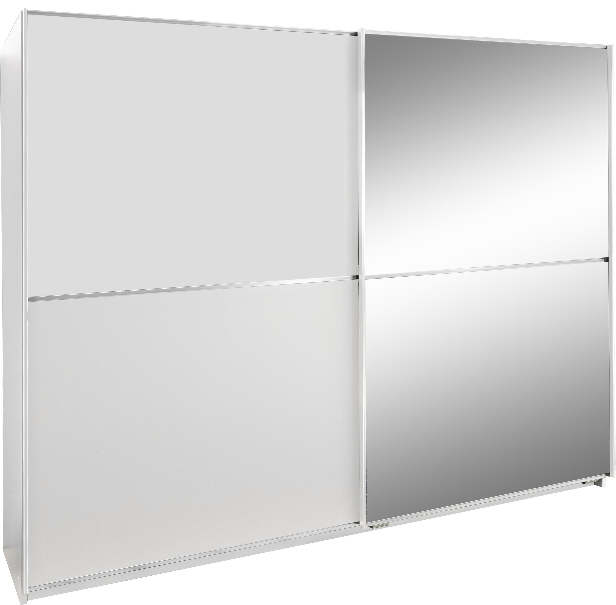 Schwebetürenschrank in Weiß