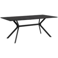 JÍDELNÍ STŮL, černá, barvy břidlice, 180/90/75 cm - černá/barvy břidlice, Basics, kov/kompozitní dřevo (180/90/75cm) - MID.YOU
