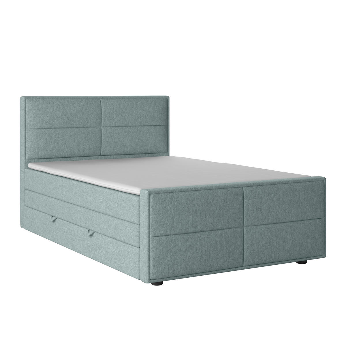 BOXSPRINGBETT 140/200 cm  in Blau  - Blau, Modern, Holz/Kunststoff (140/200cm) - MID.YOU