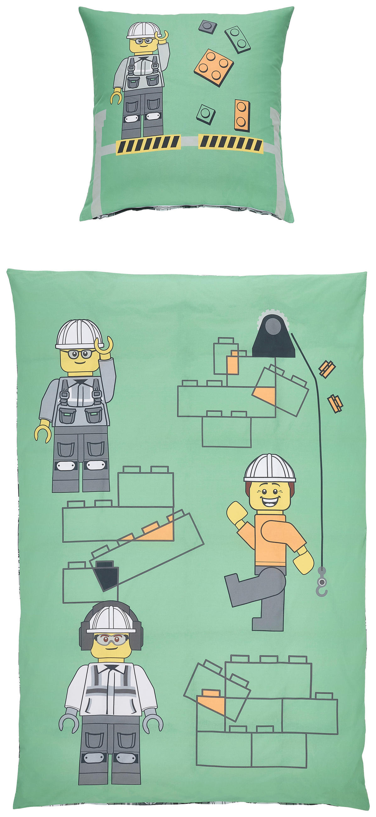 JUGENDBETTWÄSCHE Lego Brick By Brick Fotogewebe 135/200 cm  - Multicolor, Design, Textil (135/200cm) - Lego