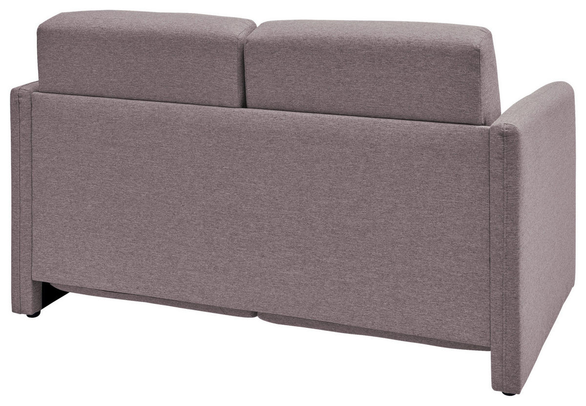 SCHLAFSOFA in Mikrofaser Rosa  - Schwarz/Rosa, KONVENTIONELL, Kunststoff/Textil (147/89/87cm) - Livetastic