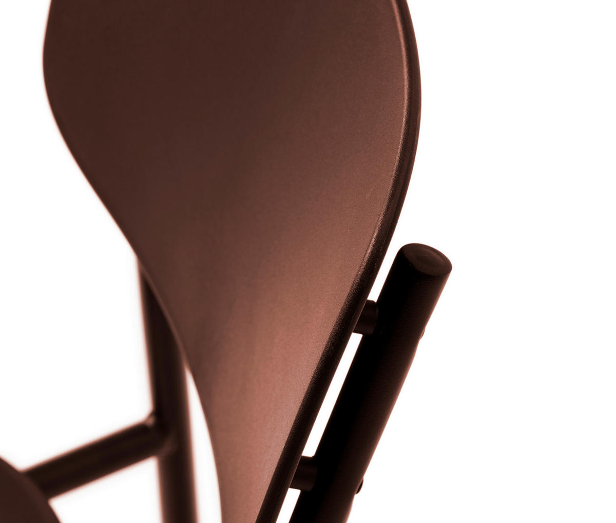 STUHL-SET 4 Stück stapelbar, abwischbar   - Terracotta, MODERN, Kunststoff/Metall (43,5/79/61cm) - Livetastic