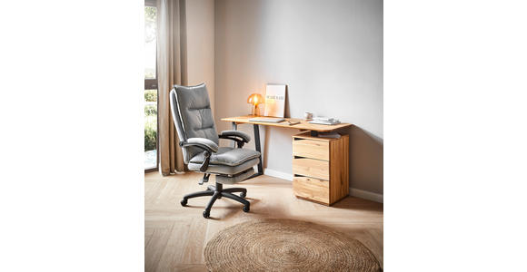 SCHREIBTISCH 140/65/75 cm  in Wildeiche  - Wildeiche/Schwarz, Natur, Holz/Metall (140/65/75cm) - Linea Natura