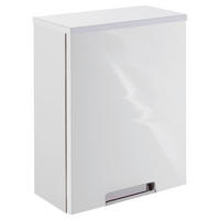 HÄNGESCHRANK 33,0/46,5/16,5 cm  - Chromfarben/Weiß, MODERN, Holzwerkstoff/Metall (33,0/46,5/16,5cm) - MID.YOU