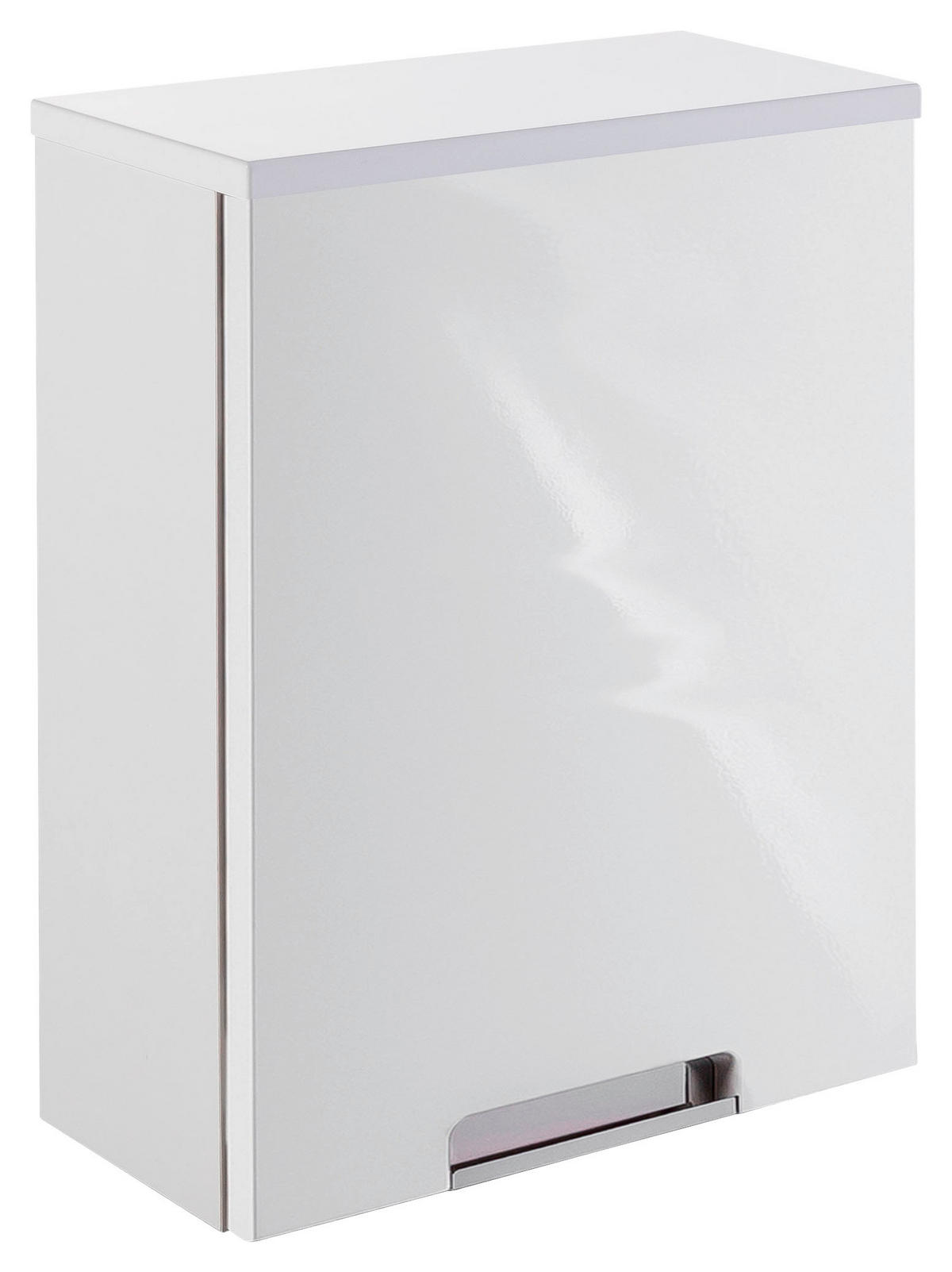 HÄNGESCHRANK 33,0/46,5/16,5 cm  - Chromfarben/Weiß, MODERN, Holzwerkstoff/Metall (33,0/46,5/16,5cm) - MID.YOU