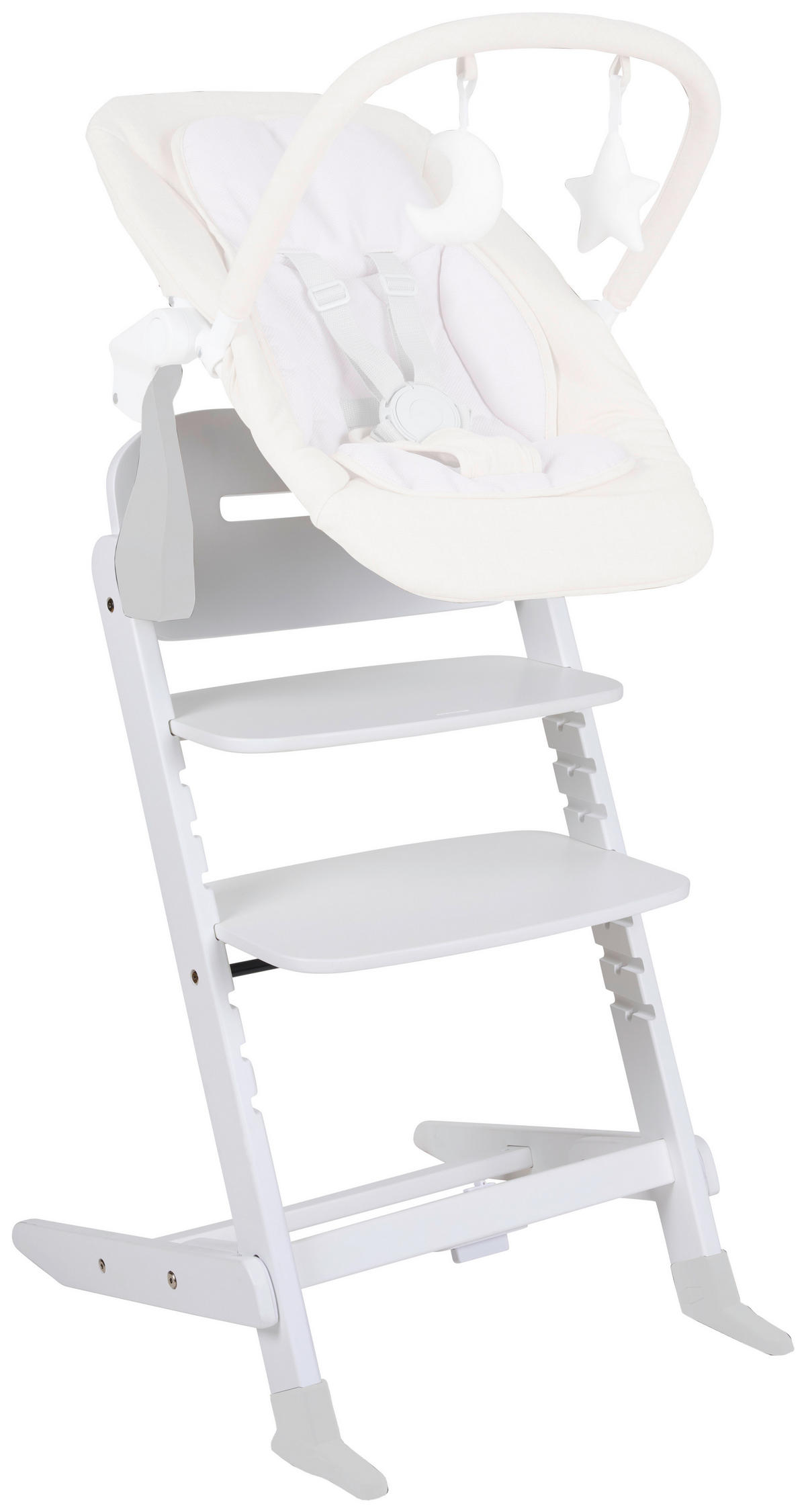 HRANILICA  Brunch  - bela, Dizajnerski, drvo/metal (63/48,5/81cm) - Jimmylee