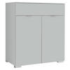 KOMMODE 80/96/40 cm  in Grau  - Alufarben/Grau, Holzwerkstoff/Kunststoff (80/96/40cm) - Moderano