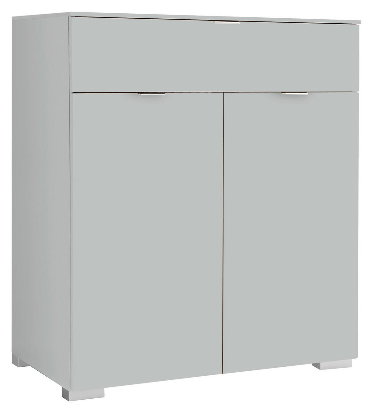 KOMMODE 80/96/40 cm  in Grau  - Alufarben/Grau, Holzwerkstoff/Kunststoff (80/96/40cm) - Moderano
