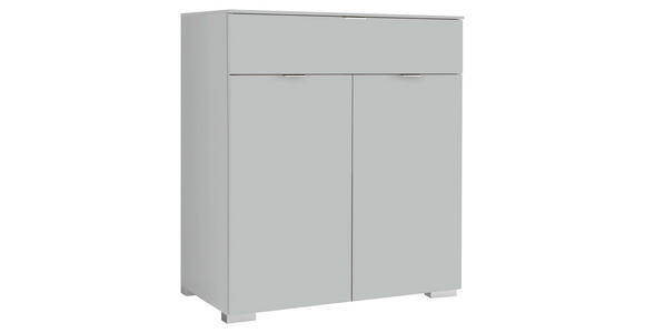 KOMMODE 80/96/40 cm in Grau - Alufarben/Grau, Holzwerkstoff/Kunststoff (80/96/40cm) - Moderano
