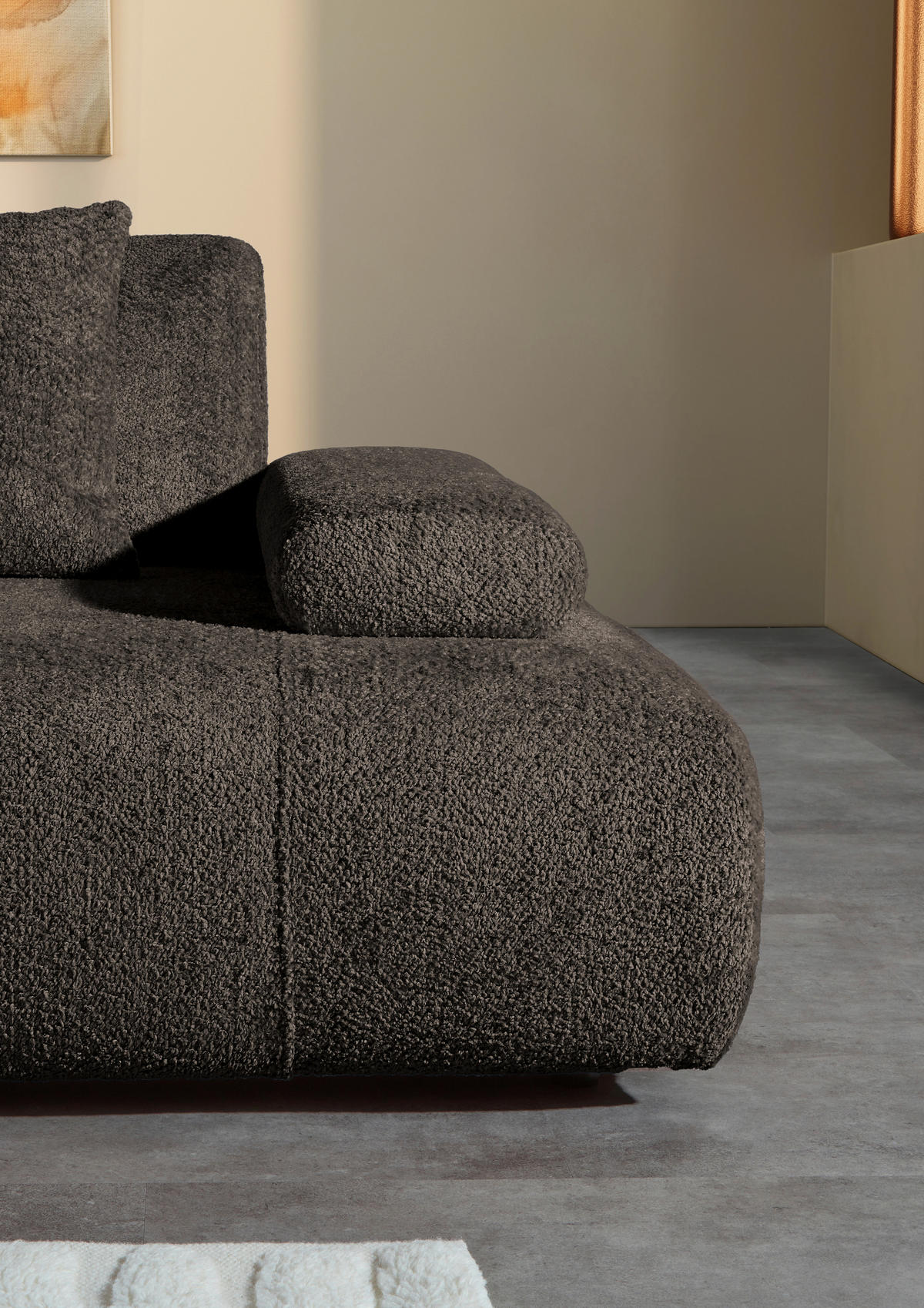 SCHLAFSOFA in Textil Anthrazit  - Anthrazit/Schwarz, Konventionell, Kunststoff/Textil (235-255/80/116-138cm) - Carryhome